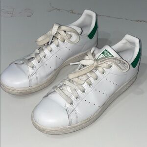 Adidas Women's Stan Smith  Classic White and Green Sneakers | 8